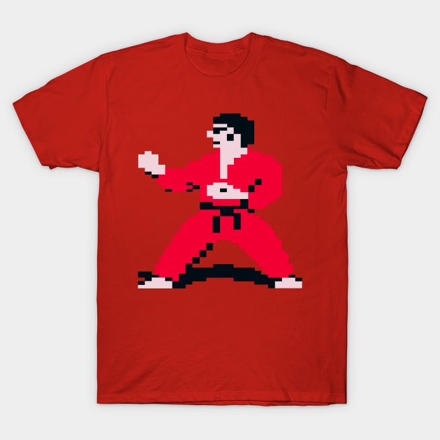 International Karate Red T-Shirt by Retro8Bit Fashion Store